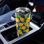 Cool Pineapples - 20oz Mobile Tumbler with Lid (Black Lock) 20oz Travel Mug Food Printed Offshore