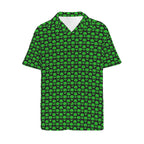 Aliens Men's Short Sleeve Hawaiian Shirt Men's Hawaiian Shirt (New) Printed Offshore Sci Fi