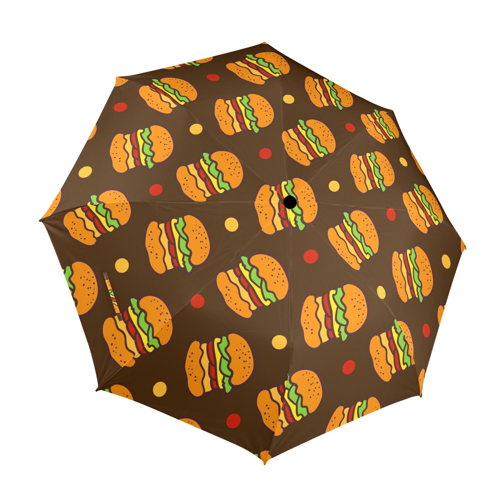 Burgers - Semi-Automatic Foldable Umbrella (Model U12) One Size Semi-Automatic Foldable Umbrella (U12)