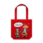 I Think You're Overreacting Chemistry Canvas Tote Bag