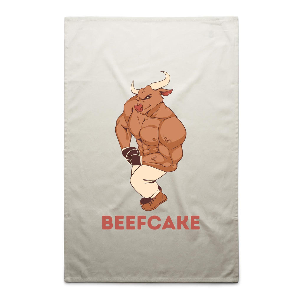 Beefcake - AS Colour Tea Towel Cream One Size Tea Towel Fitness Printed In Australia
