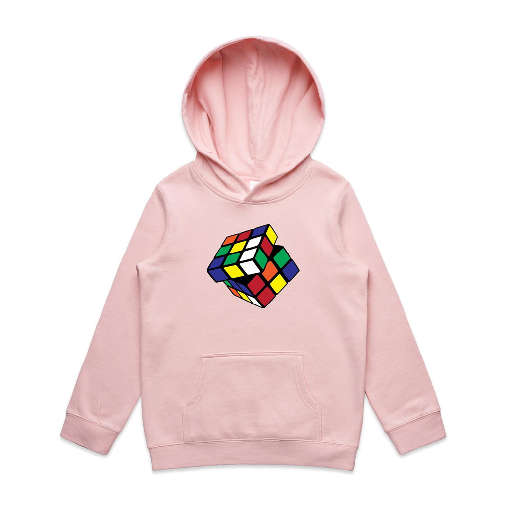 Game Cube - Kids Hoodie Pink Kids Hoodie Printed In Australia