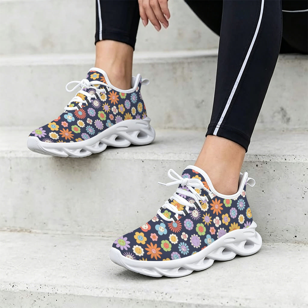 Groovy Flowers Women's Twisted Sole Sneakers