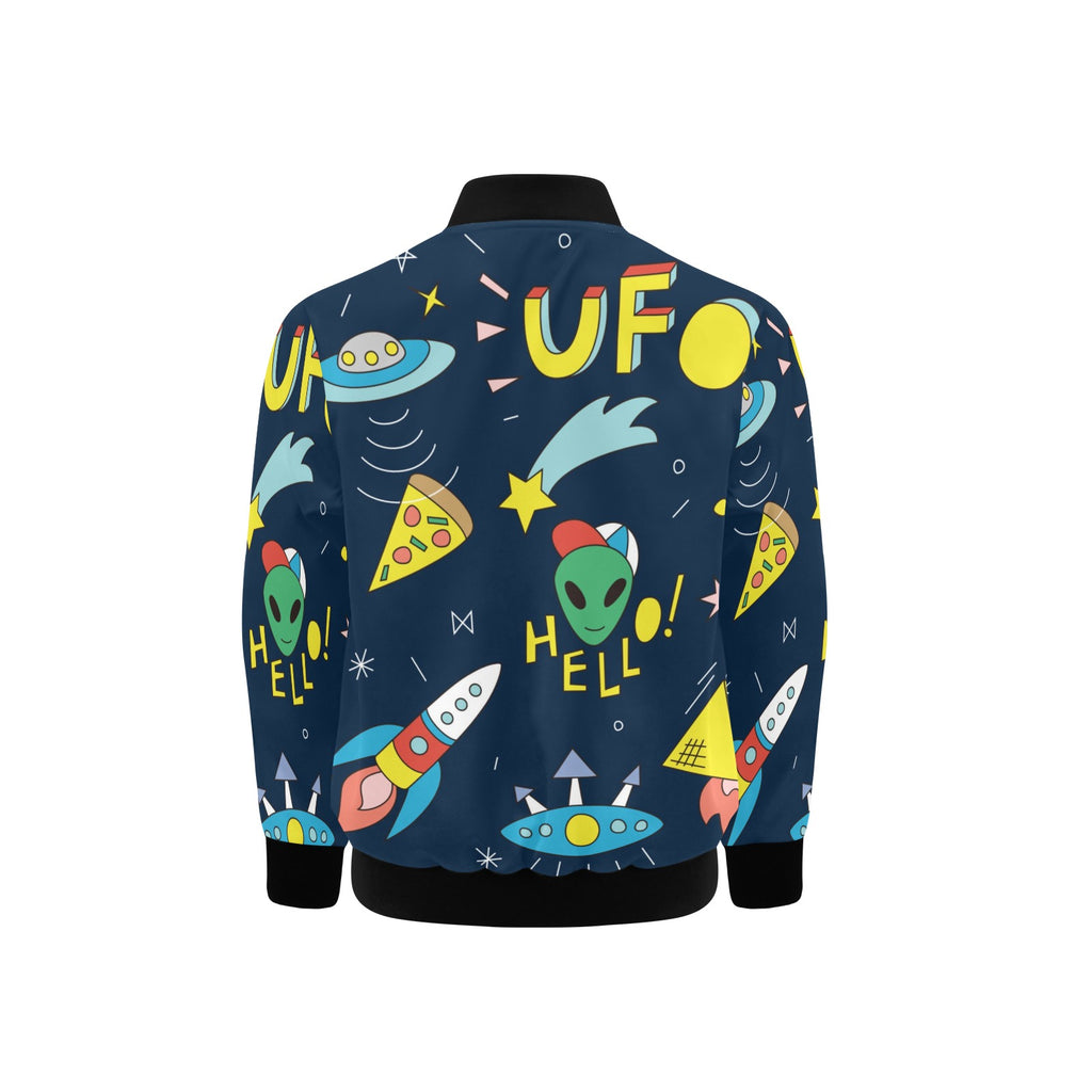 Alien Hello Kids Bomber Jacket Kids Bomber Jacket Printed Offshore Sci Fi