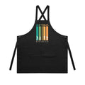 Retro Nostalgia AS Colour Carrie Apron Black One Size Apron Printed In Australia Retro