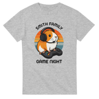 Family Game Night - Personalised T-shirt (Up to 5XL) Ash Personalised T-shirt (Up to 5XL)