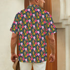 Tropical Floral - Men's Short Sleeve Hawaiian Shirt
