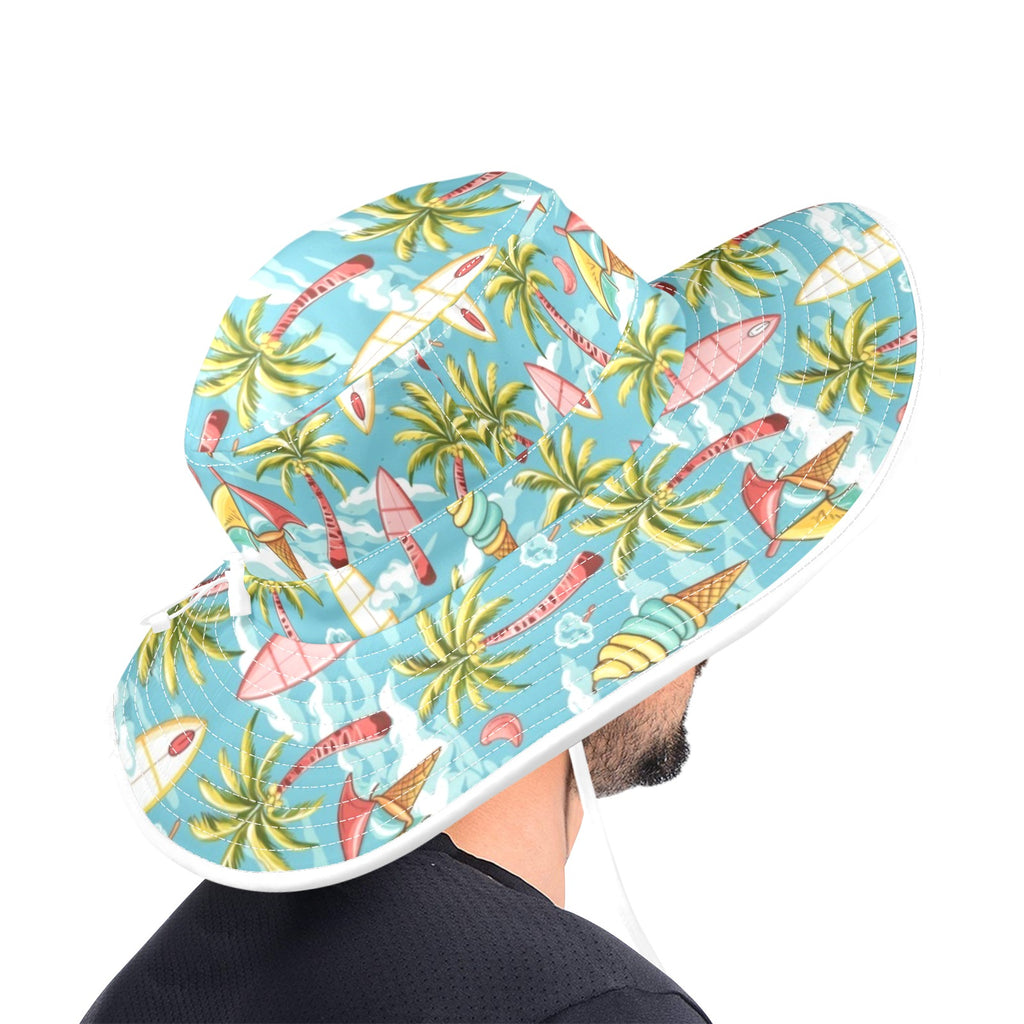 Summer Surf Wide Brim Bucket Hat Wide Brim Bucket Hat Printed Offshore Surf