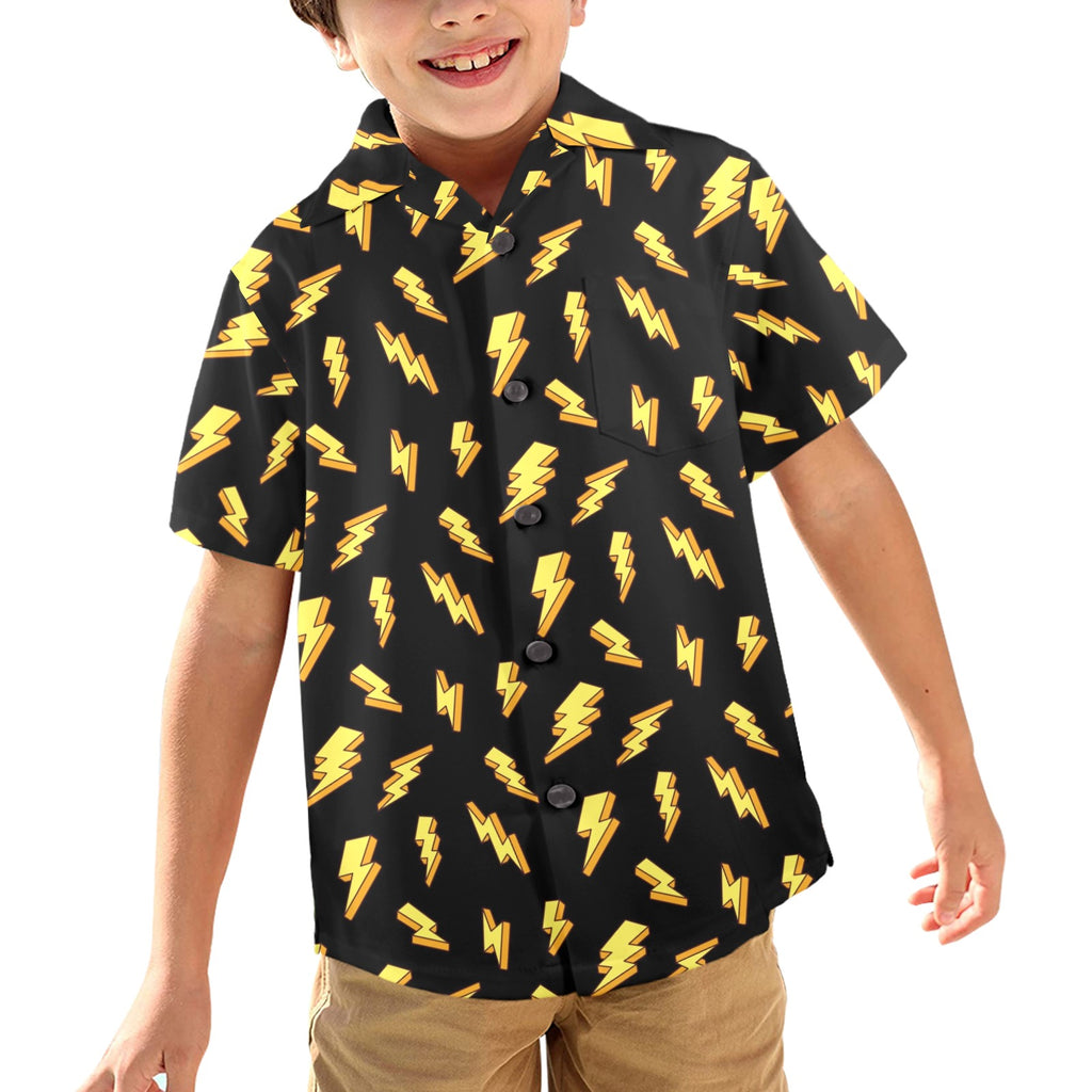 Lightning Bolts - Junior Kids Hawaiian Shirt