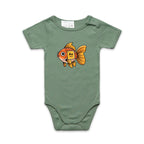 Gold Fish Periodic Table AS Colour Baby Bodysuit