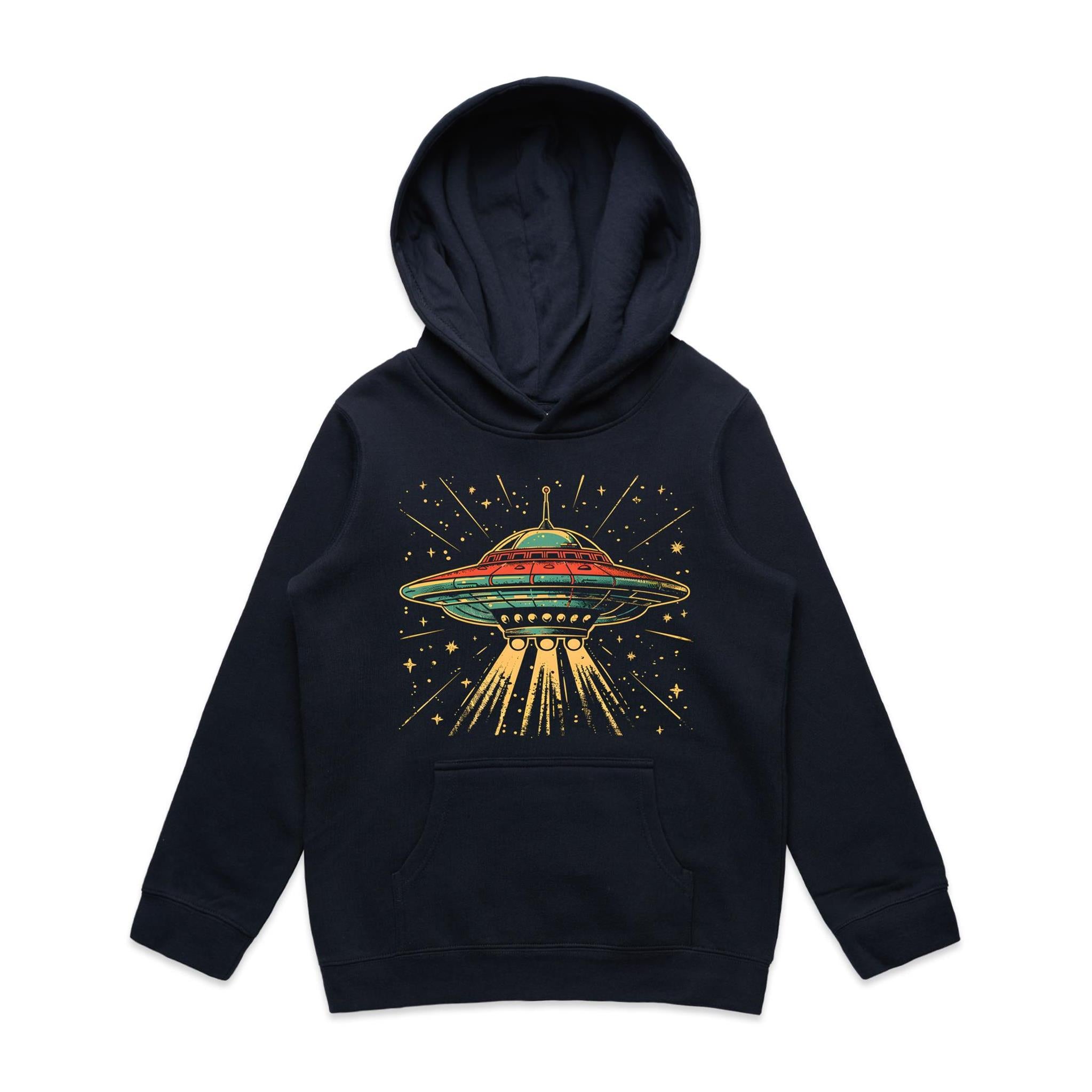 Retro UFO Kid's AS Colour Hoodie