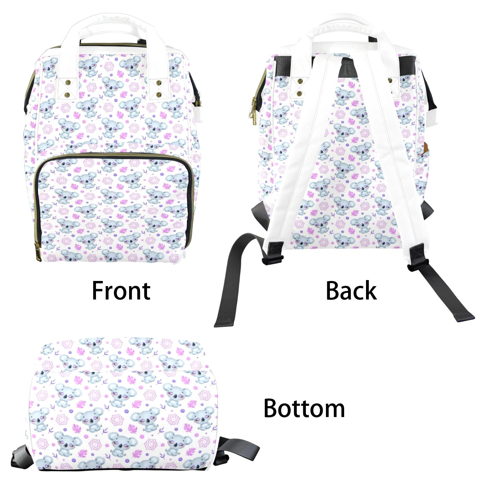 Zen Koala Multi-Function Backpack, Nappy / Diaper Bag Multi-function Backpack, Nappy / Diaper Bag animal Australia Printed Offshore