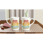 Personalised Dad, The Man Who Has Everything Except A Full Head Of Hair White 10oz Porcelain Slim Mug Personalised Porcelain Mug Dad Globally Fulfilled