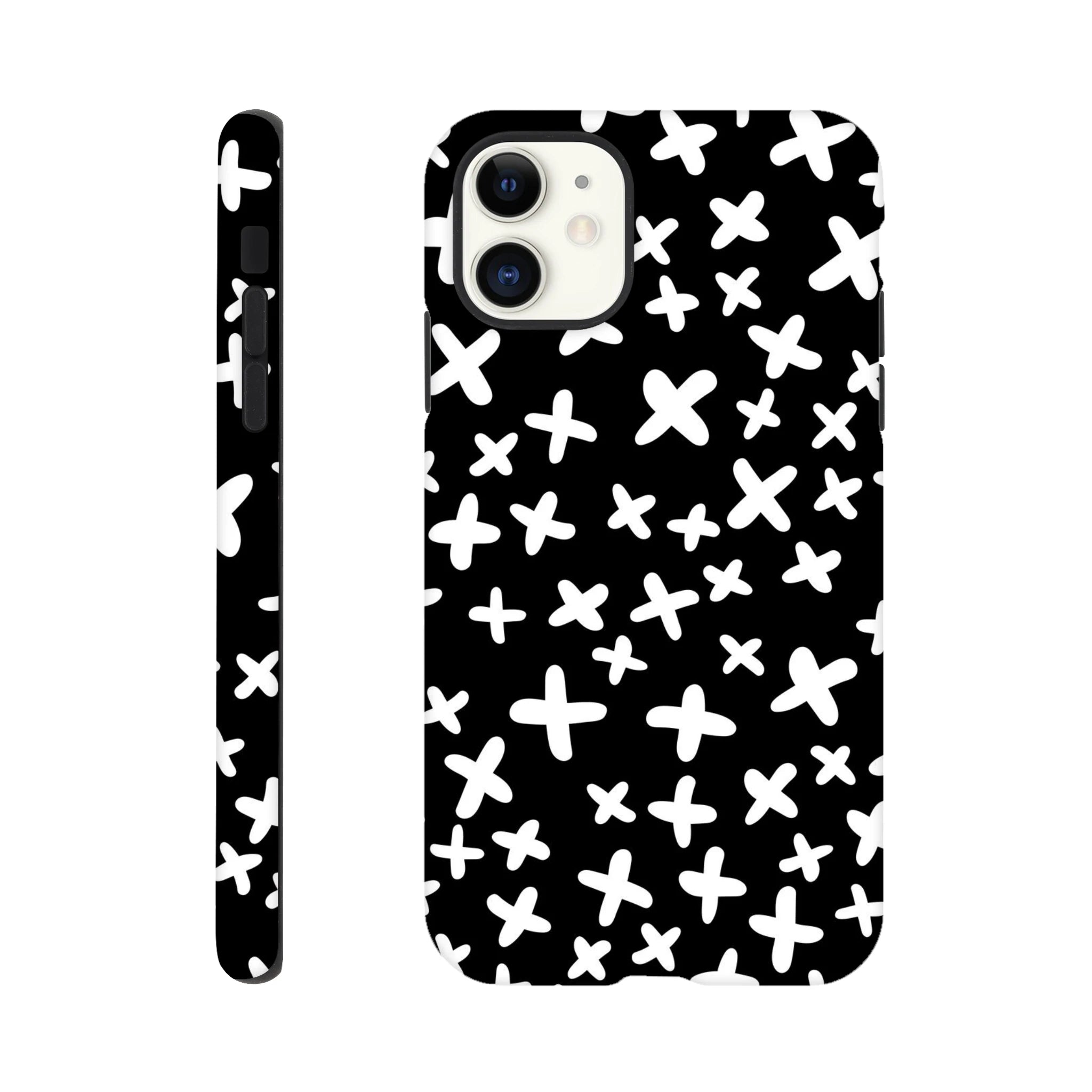 Black And White Crosses - Apple iPhone Tough case iPhone Tough Case Globally Fulfilled