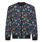 Space Arcade Men's Casual Zip‑Up Bomber Jacket