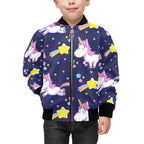 Rainbow Unicorn Kids Bomber Jacket Kids Bomber Jacket animal Printed Offshore