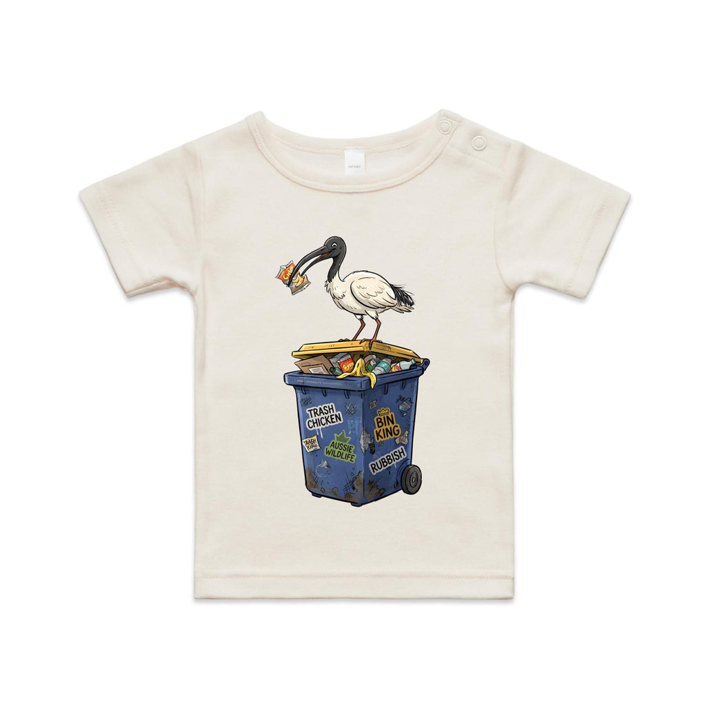 Bin Chicken Australian Ibis AS Colour Baby T-shirt