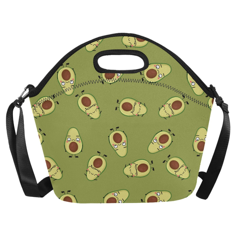 Avocado Characters - Neoprene Lunch Bag Neoprene Lunch Bag Printed Offshore
