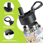Dog Crowd 12oz Kids Water Bottle with Straw Lid