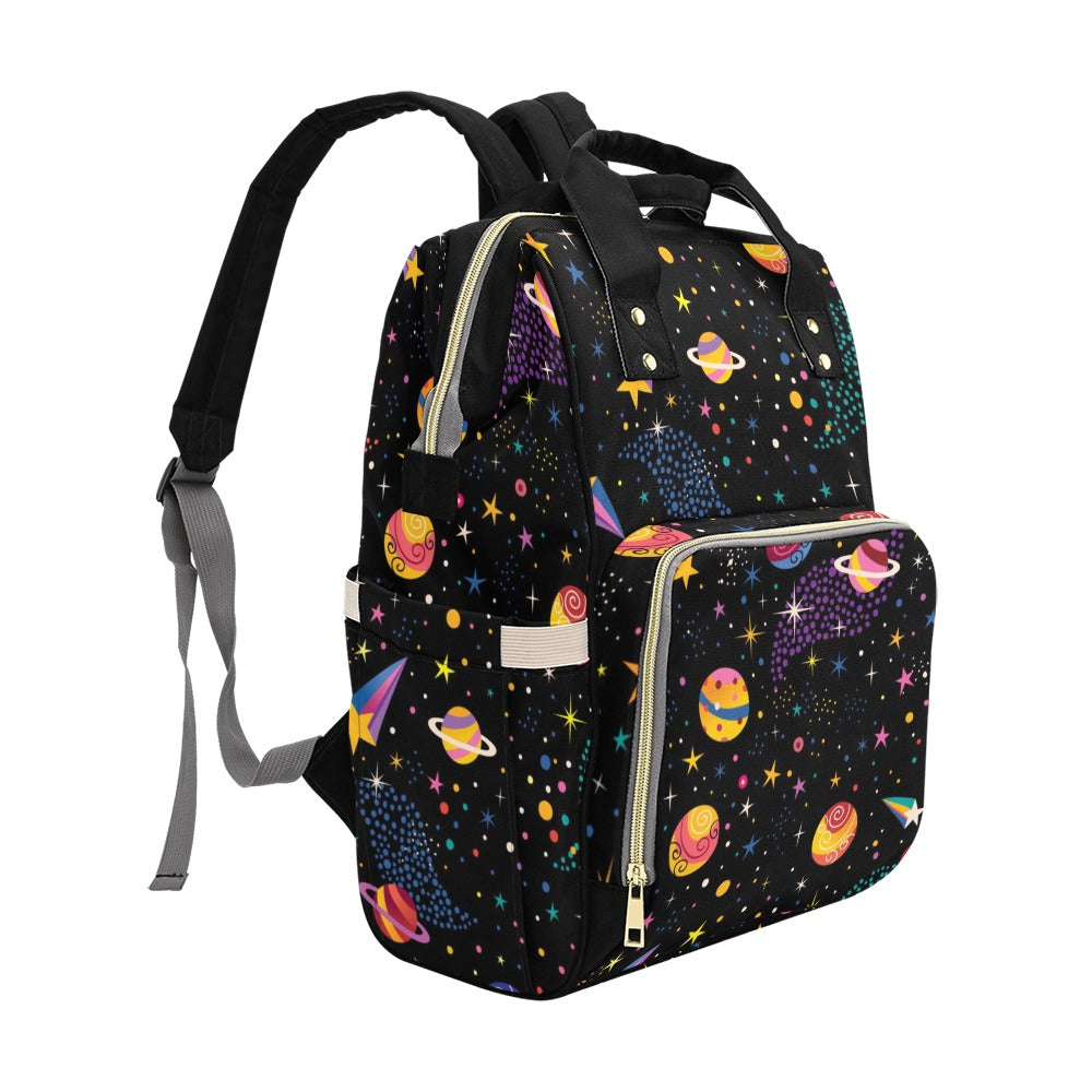 Colourful Space - Multi-Function Backpack, Nappy / Diaper Bag