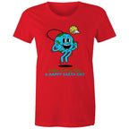 Make Every Day A Happy Earth Day - Womens T-shirt Red Womens T-shirt Environment Printed In Australia