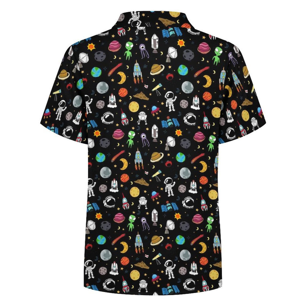 Kids Space Kids Youth Short Sleeve Button Up Shirt