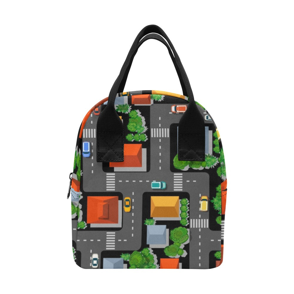 Road Map - Zipper Lunch Bag One Size Zipper Lunch Bag Printed Offshore