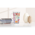 Sorry I'm Late, I Was Dilly Dallying - White Latte 17oz Ceramic Mug Latte Mug animal Globally Fulfilled