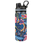 Paisley - Insulated Water Bottle with Dual-Use Lid (18oz) One Size Insulated Water Bottle with Dual-Use Lid (18oz) Printed Offshore