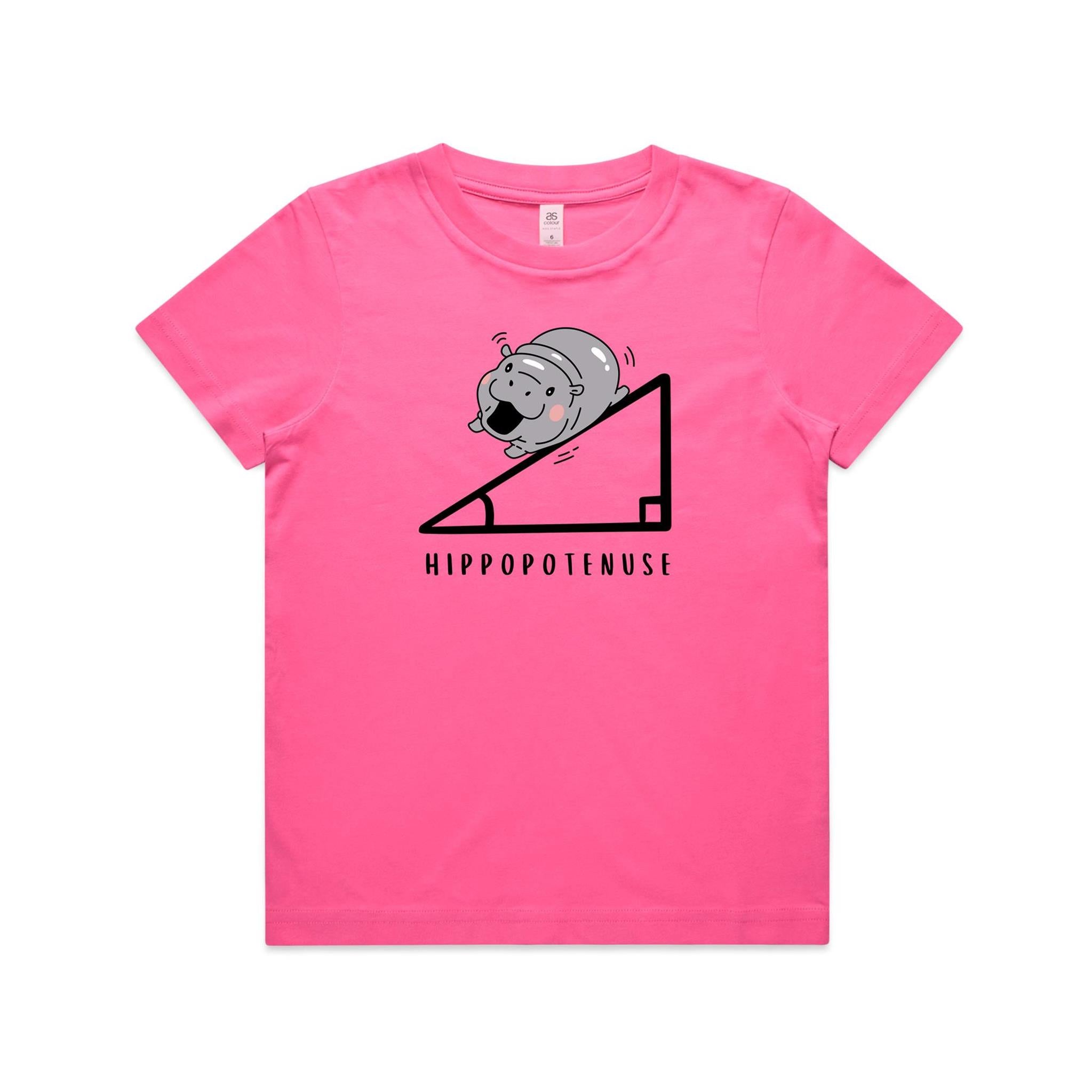 Hippopotenuse Hippo Hypotenuse Kids AS Colour T-shirt