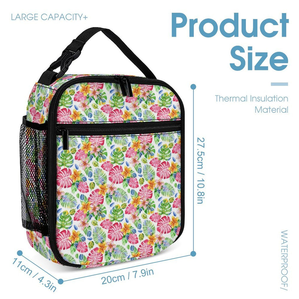 Bright Painted Tropical Backpack, Lunch Bag & Pencil Case Set