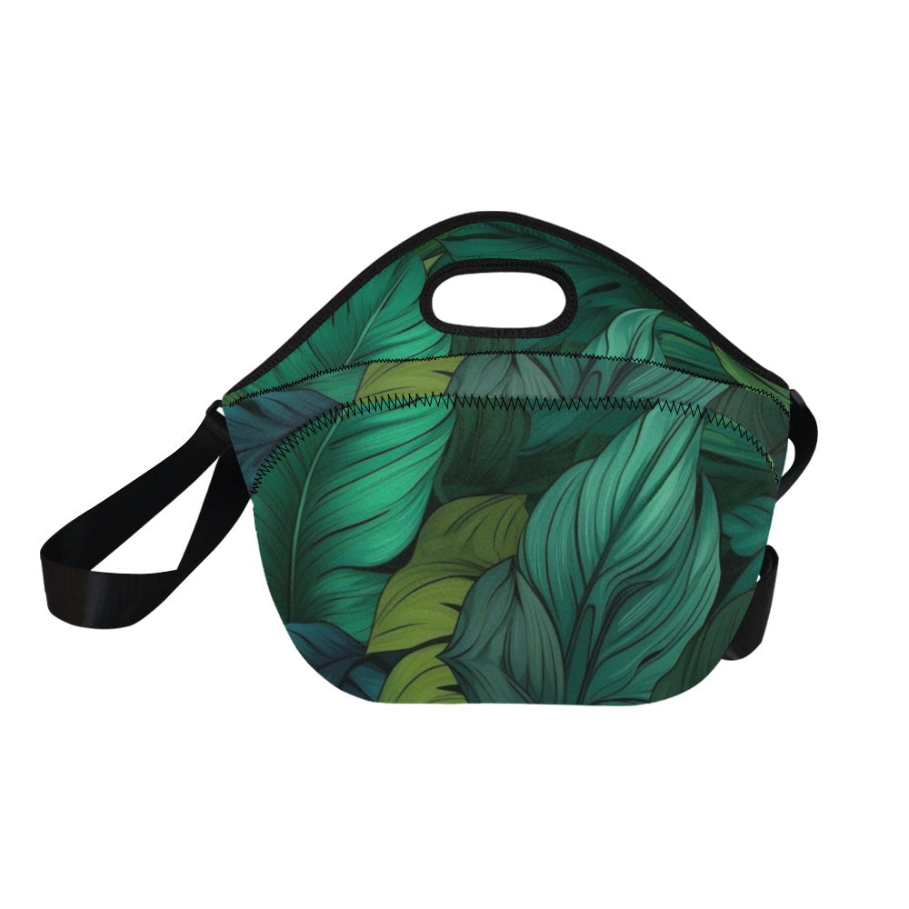 Tropical Leaves - Neoprene Lunch Bag Neoprene Lunch Bag Printed Offshore