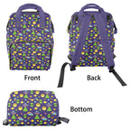 Groovy Alien And UFO Multi-Function Backpack, Nappy / Diaper Bag Multi-function Backpack, Nappy / Diaper Bag Printed Offshore Sci Fi