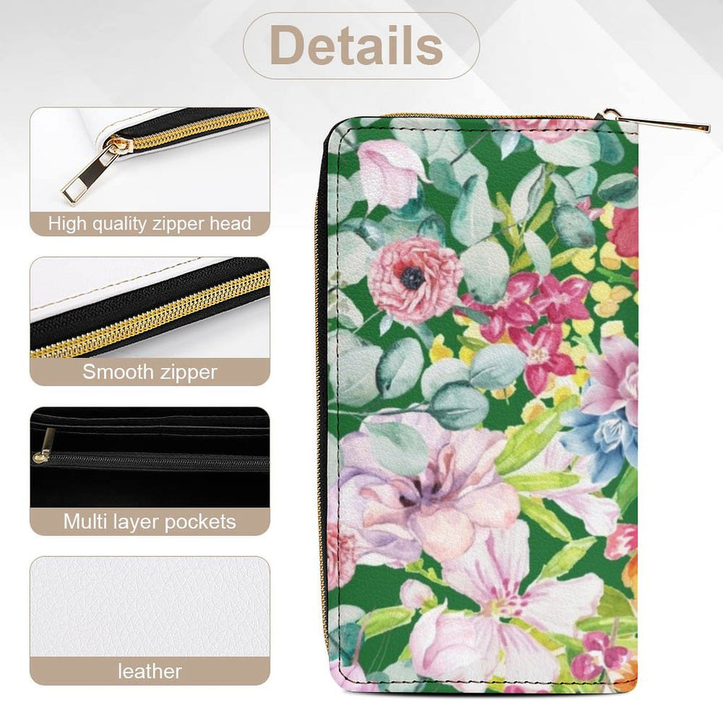 Bright Floral -  PU Leather Wallet