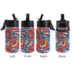 Comic Book 12oz Kids Water Bottle with Straw Lid
