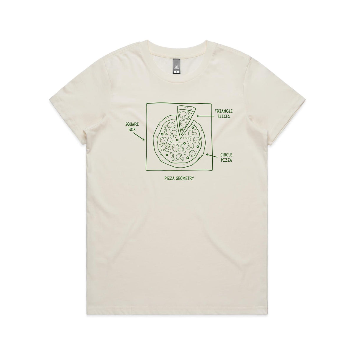 Pizza Geometry Women's AS Colour T-shirt