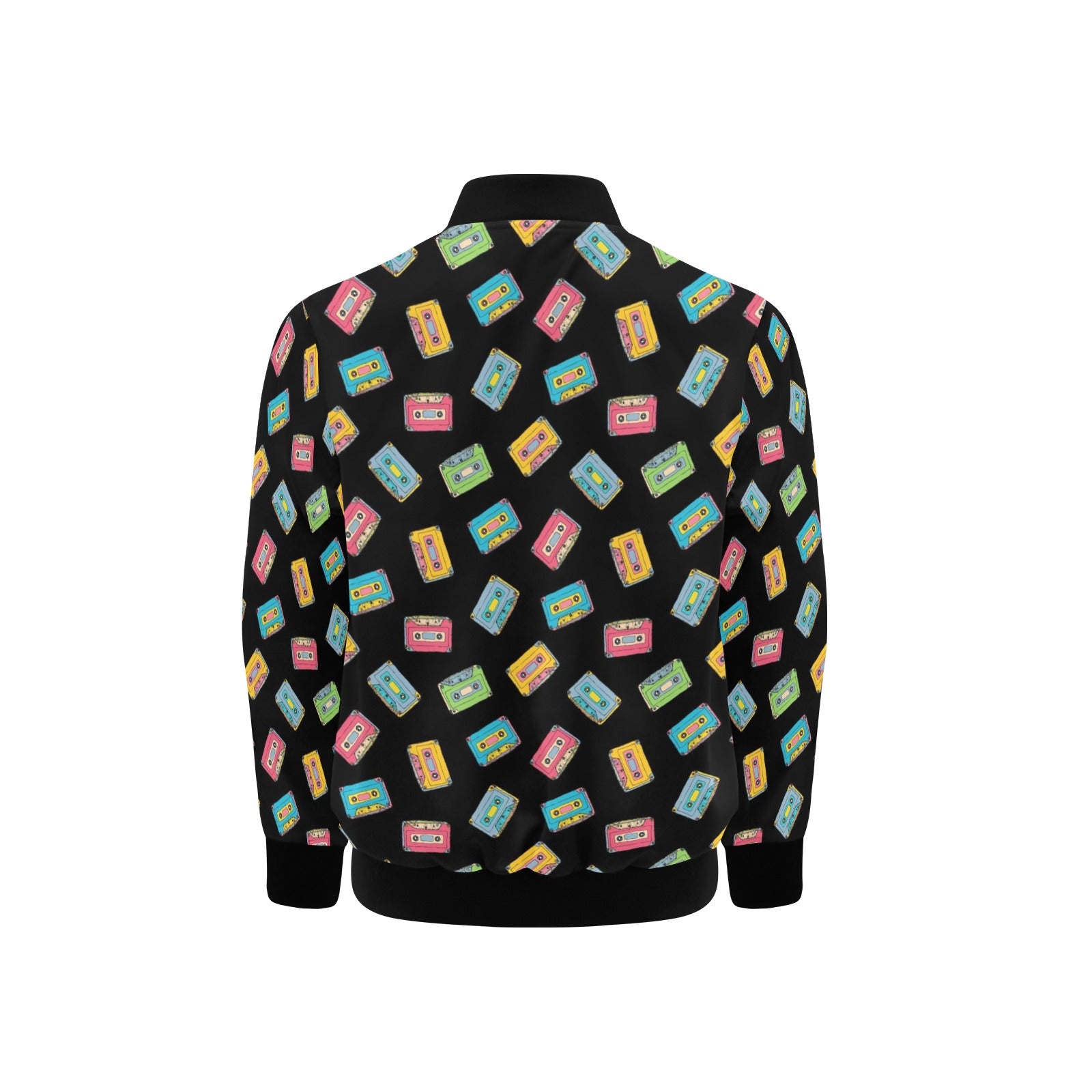 Colourful Cassettes Kids Bomber Jacket Kids Bomber Jacket Music Printed Offshore Retro