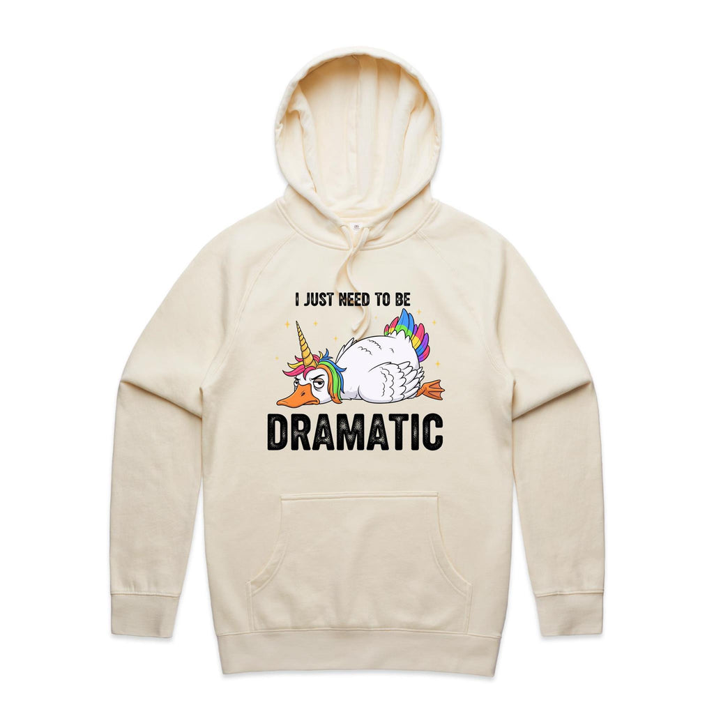 Dramatic Rainbow Goose Men's AS Colour Hoodie Ecru Mens Hoodie animal Printed In Australia