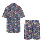 Music Instruments Men's Hawaiian Shirt & Shorts Set Men's Hawaiian Shirt & Shorts Set Music Printed Offshore
