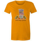 Travel Is Always A Good Idea - Womens T-shirt Orange Womens T-shirt Printed In Australia