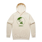 No Planet B - Mens Hoodie Ecru Mens Hoodie Environment Printed In Australia