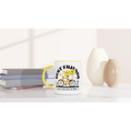 Personalised - Best Friends - White 11oz Ceramic Mug with Colour Inside Personalised 11oz Mug customise Globally Fulfilled personalise Retro