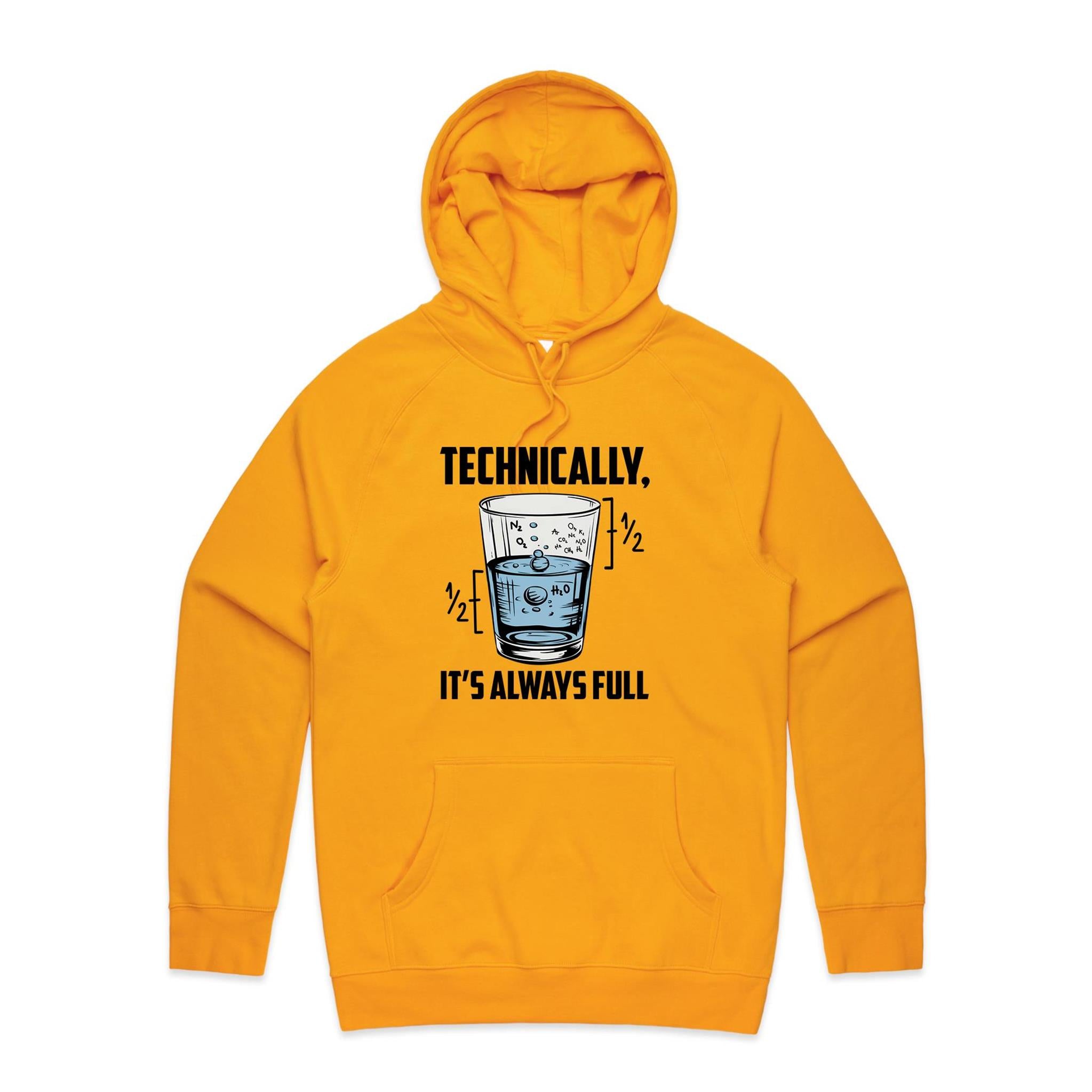 Glass Half Full Men's AS Colour Hoodie