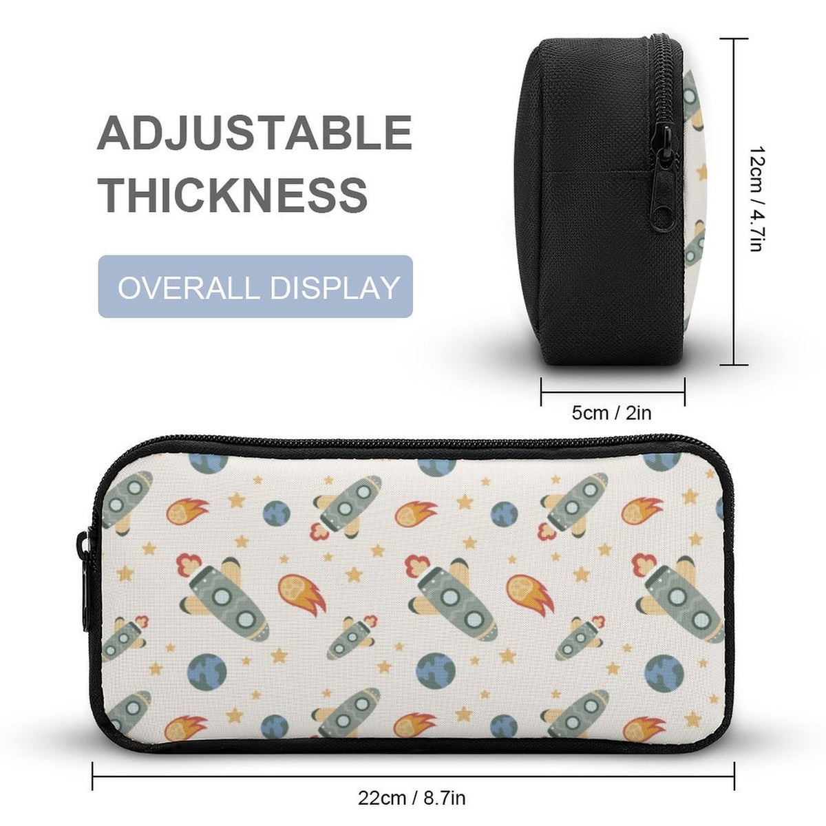 Rockets Backpack, Lunch Bag & Pencil Case Set