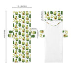 Cute Avocados Beach Chair Towel Cover with Side Pockets