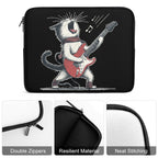 Cat Playing Guitar Laptop Sleeve (Multiple Sizes) Laptop Sleeve animal Music Printed Offshore