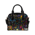 Math Scribbles - Shoulder Handbag (Model 1634) One size Shoulder Handbags (1634)