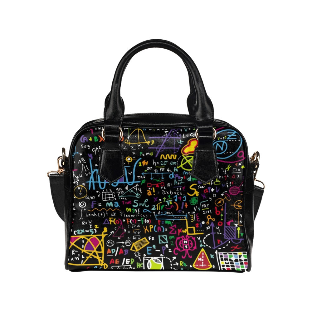 Math Scribbles - Shoulder Handbag (Model 1634) One size Shoulder Handbags (1634)