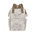 Natural Floral - Multi-Function Backpack, Nappy / Diaper Bag
