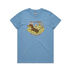 Dachshund, I've Got Friends In Low Places Women's AS Colour T-shirt Carolina Blue Womens T-shirt animal Printed In Australia